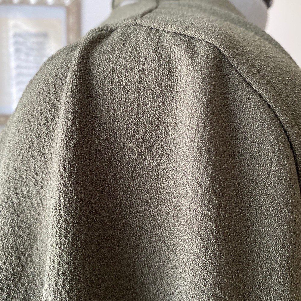 Ganni tie neck crepe shift dress - Picture 3 of 13